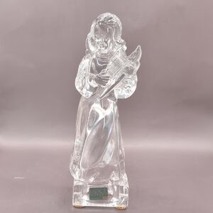 Mikasa Herald Collection Angelic Harp Crystal Figurine 7.5" Tall